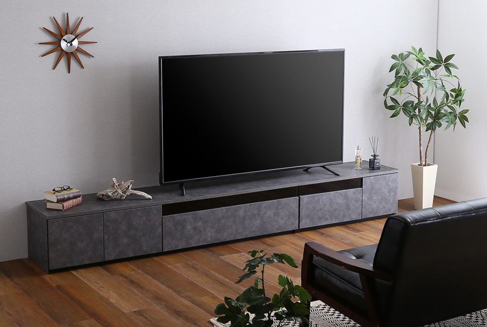 日本製 テレビ台 テレビボード 270cm幅 BARS バース 追加画像28
