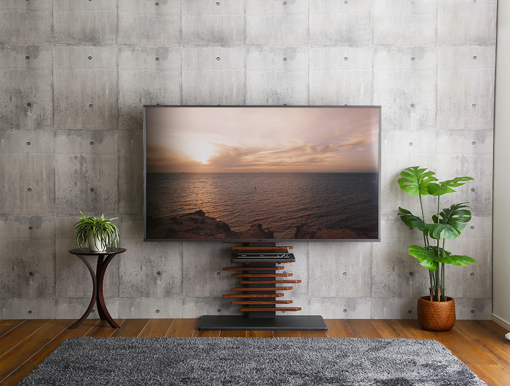 最大100インチ対応 デザインテレビスタンド 専用棚板 セット Darrell ダレル DHWAT-HTWAT 追加商品画像1