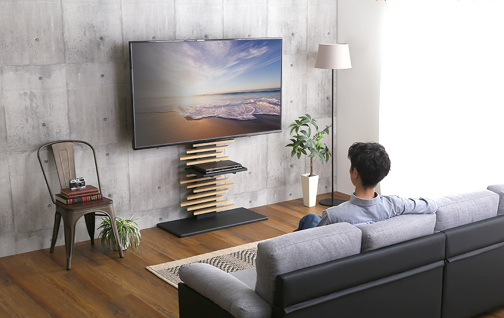 最大100インチ対応 デザインテレビスタンド 専用棚板 セット Darrell ダレル DHWAT-HTWAT 追加商品画像2