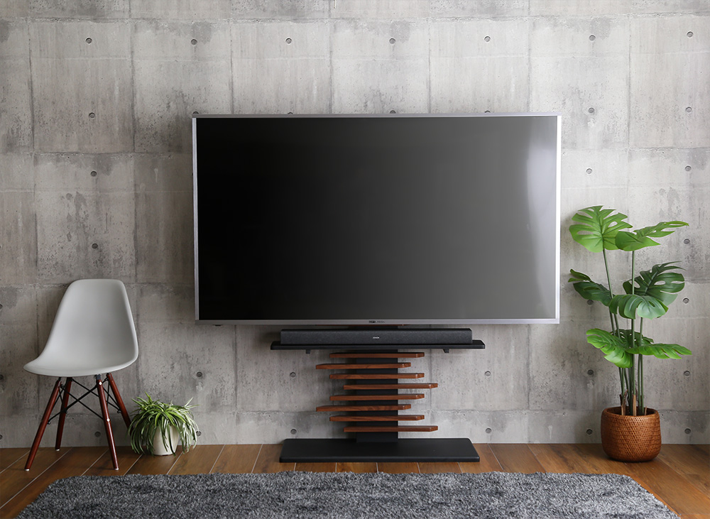 最大100インチ対応 デザインテレビスタンド 専用サウンドバー棚板 セット Darrell ダレル DHWAT-HBWAT 追加商品画像6