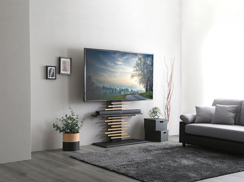 最大100インチ対応 デザインテレビスタンド 専用サウンドバー棚板 セット Darrell ダレル DHWAT-HBWAT 追加商品画像19