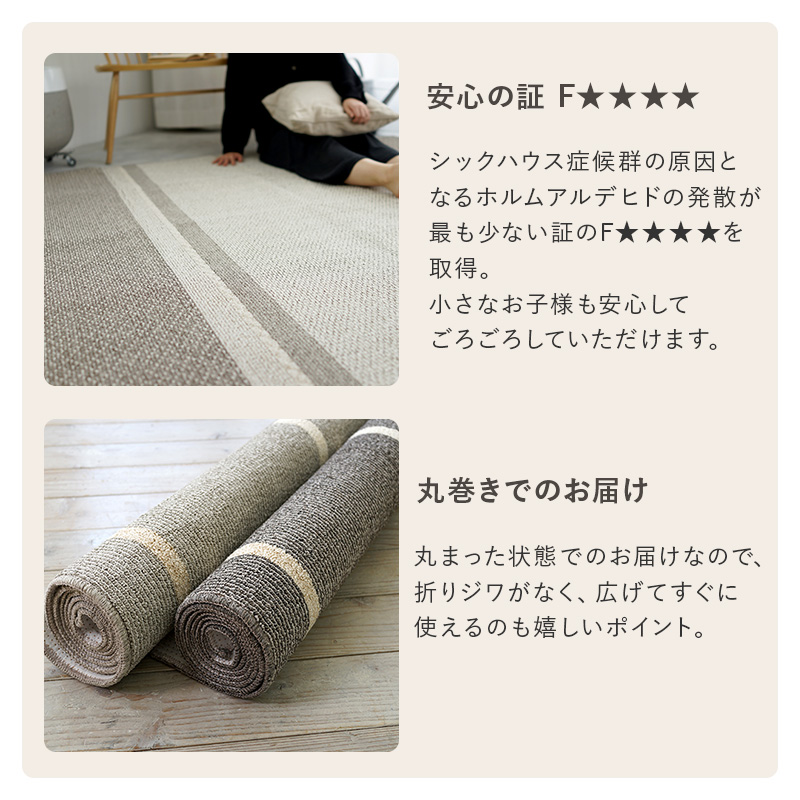 6サイズ6カラーから選べる 洗える日本製ラグ 商品追加画像14