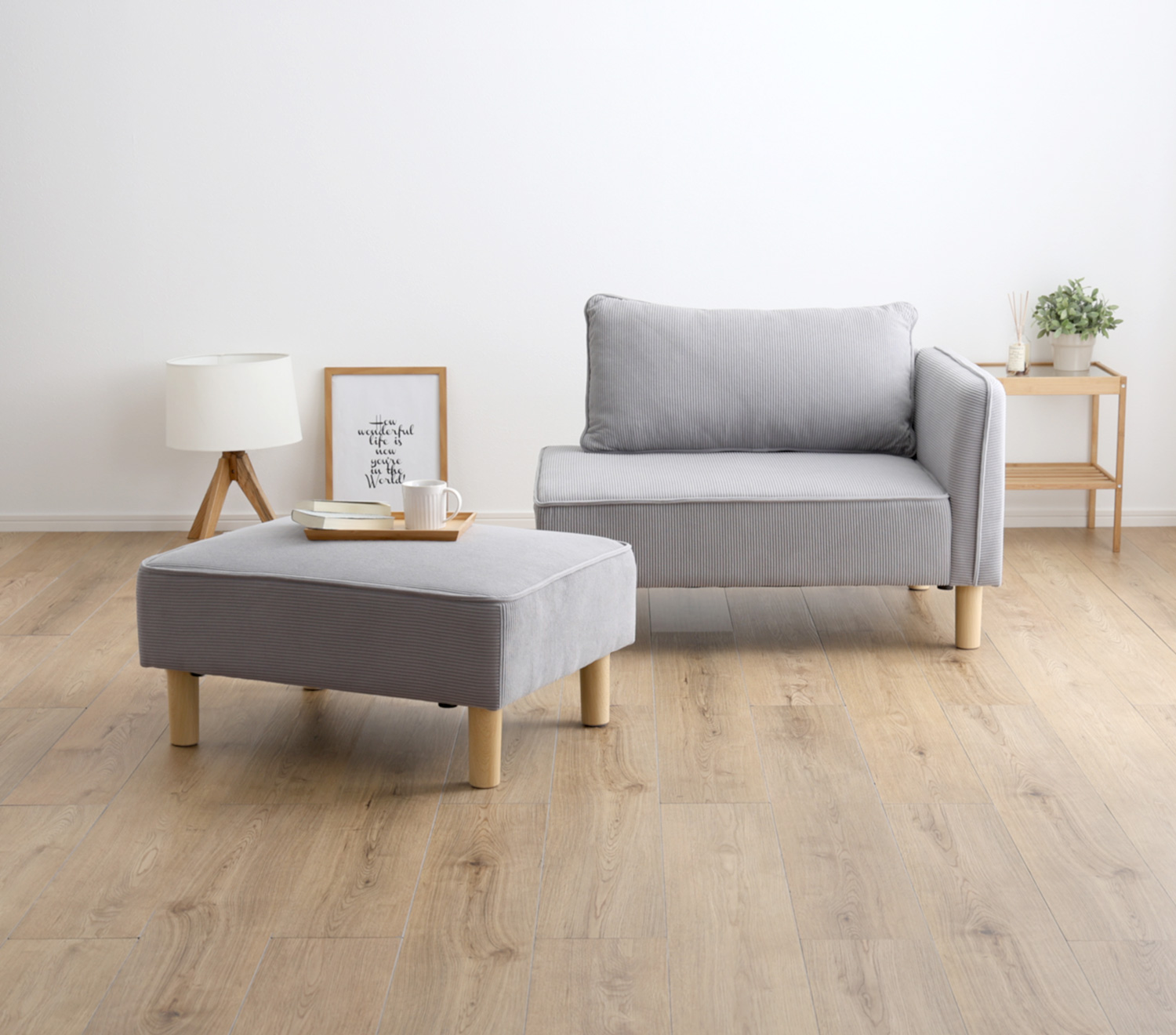 コーデュロイ生地 コンパクトカウチソファ Glen グレン - 家具専門店ど