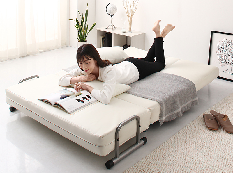 新・3WAY ハイバック ソファベッド モダンデザイン ROLLY型2 セミダブル 120cm 商品追加画像18