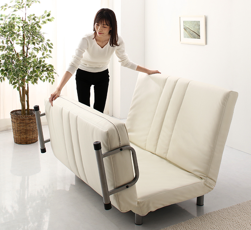 新・3WAY ハイバック ソファベッド モダンデザイン ROLLY型2 セミダブル 120cm 商品追加画像19