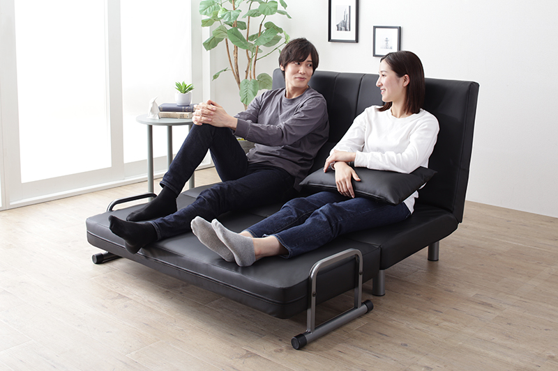 新・3WAY ハイバック ソファベッド モダンデザイン ROLLY型2 セミダブル 120cm 商品追加画像21