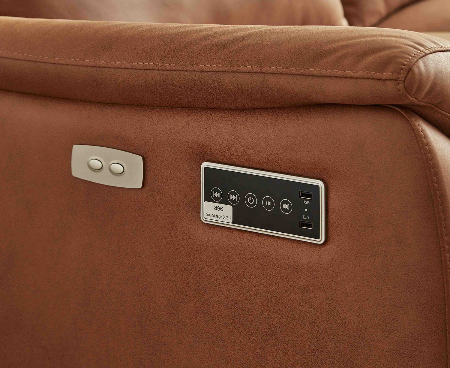 Bluetooth対応スピーカー内蔵 2人掛け本革ソファ Monarque モナーク 商品追加画像6
