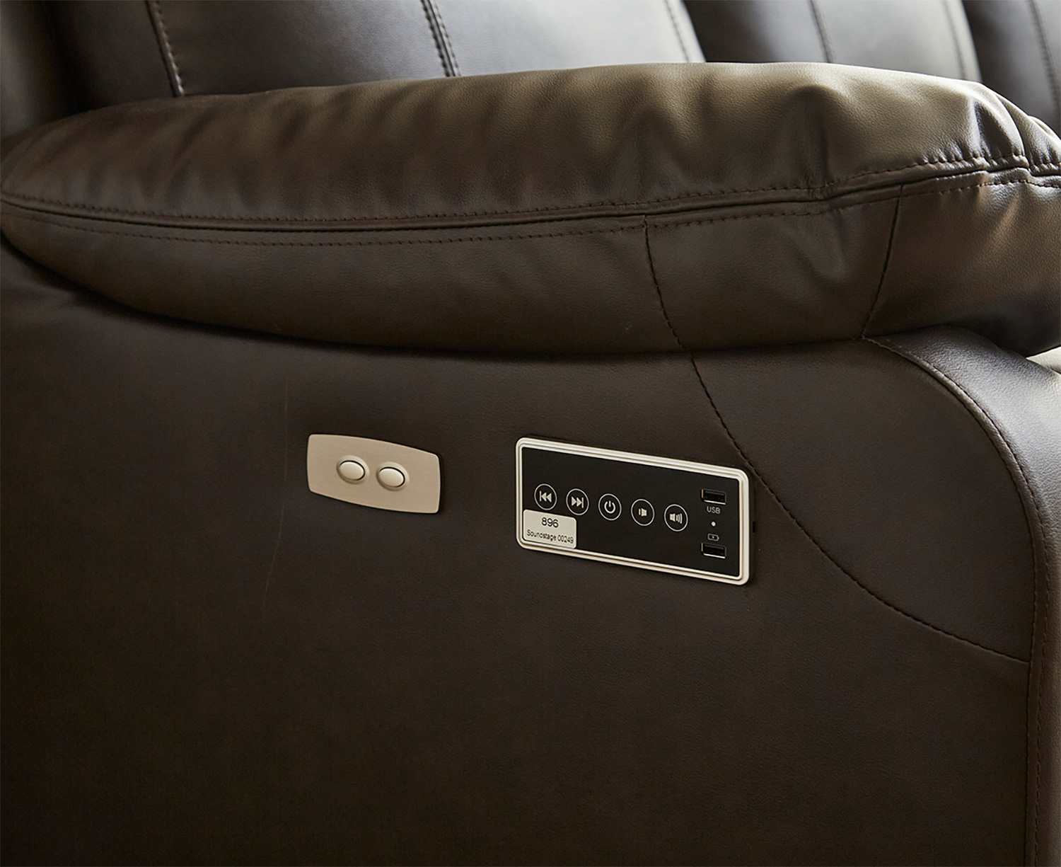 Bluetooth対応スピーカー内蔵 3人掛け本革ソファ テーブル付き Laguna ラグナ 商品追加画像8