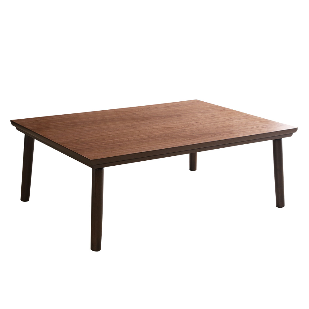 通年使える 木目調こたつ カーボンフラットヒーター付 105cm×75cm 長方形 単品 ELTER エルター バリエーション画像1