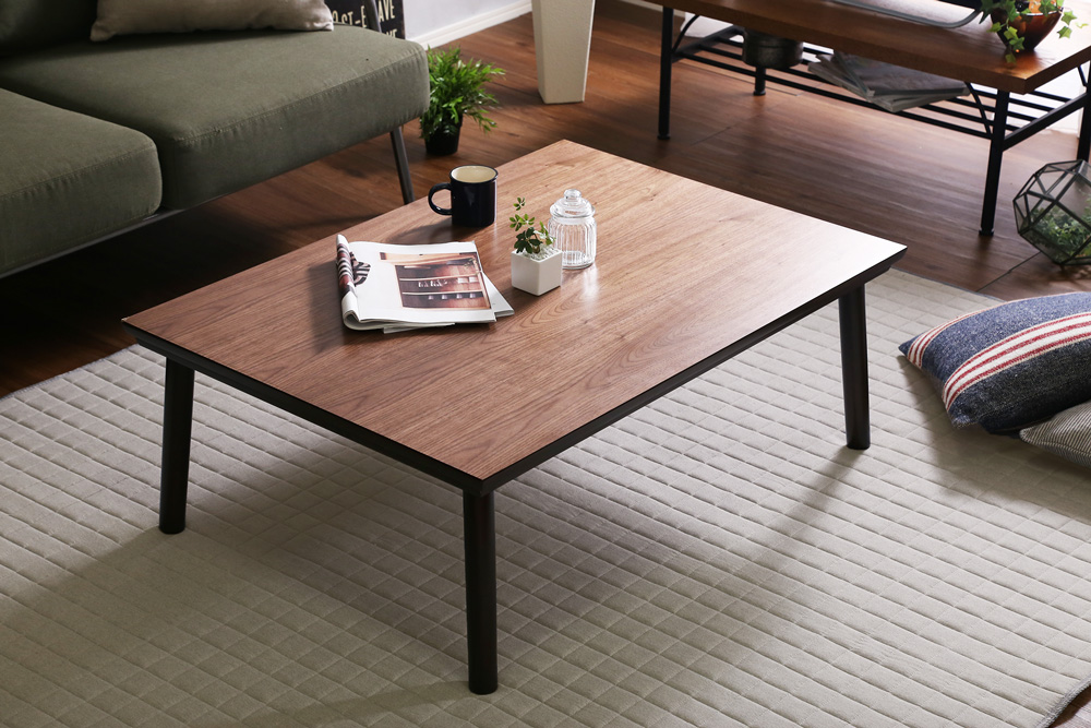 通年使える 木目調こたつ カーボンフラットヒーター付 105cm×75cm 長方形 単品 ELTER エルター 追加画像3