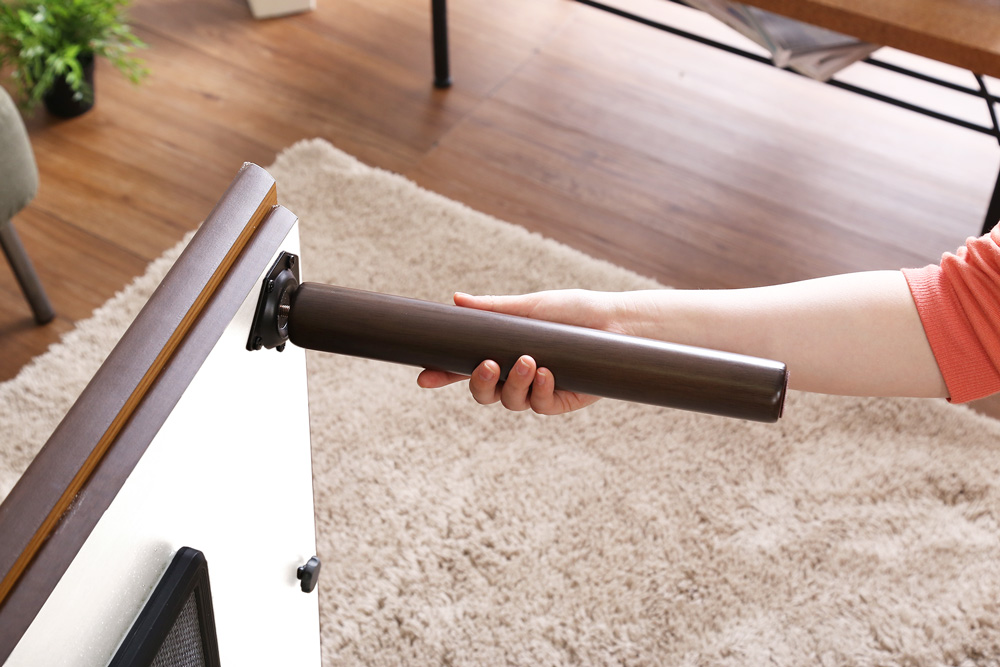 通年使える 木目調こたつ カーボンフラットヒーター付 105cm×75cm 長方形 単品 ELTER エルター 追加画像10