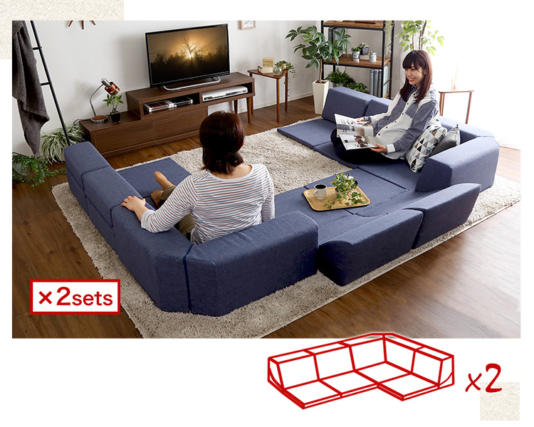 組み合わせ自由 国産 コーナーローソファ フロアタイプ Linum リナム 商品説明画像4