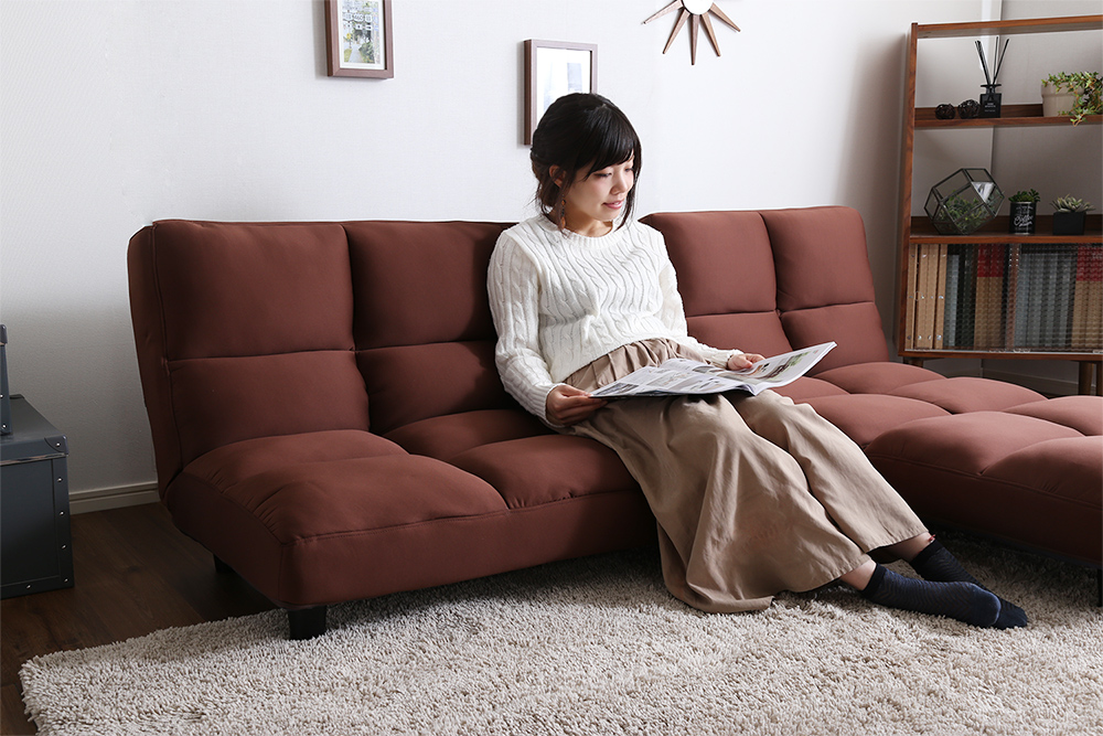 低反発 14段階リクライニングソファ Moqua モクア 商品追加画像11