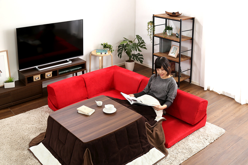 フロアソファ 3人掛け ロータイプ 起毛素材 日本製 組み替え自由 Luculia ルクリア 商品追加画像11