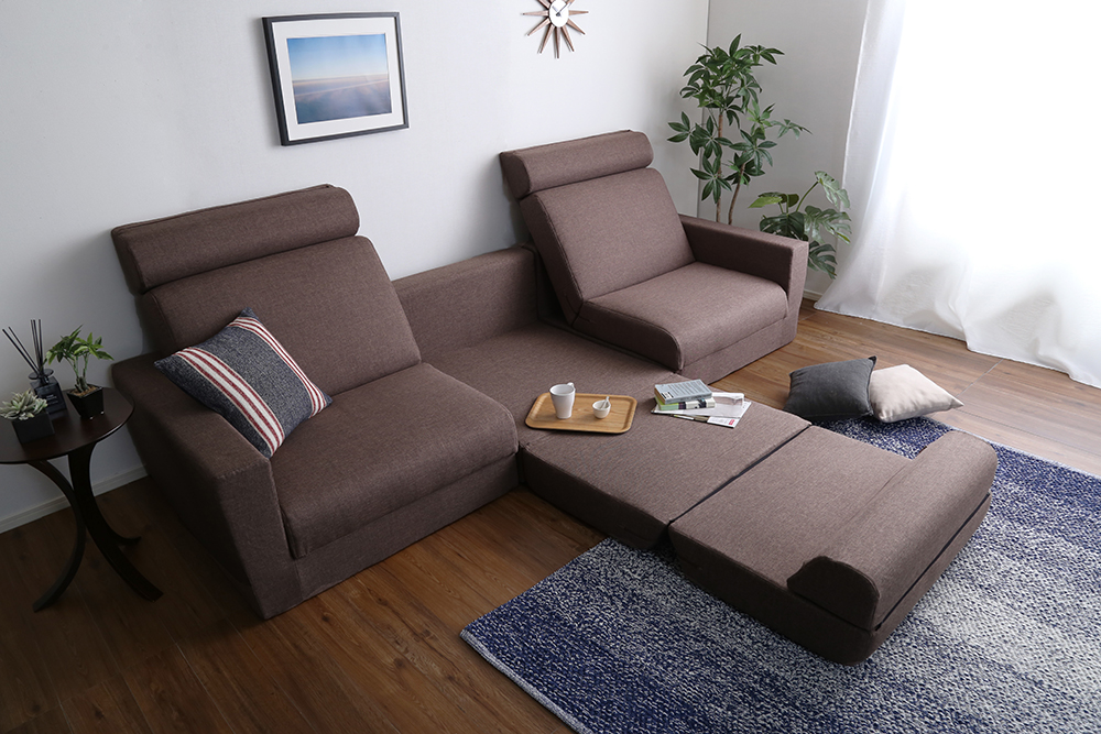 日本製 組み換え自由なソファベッド3P W273 Lawro ラウロ 商品追加画像11