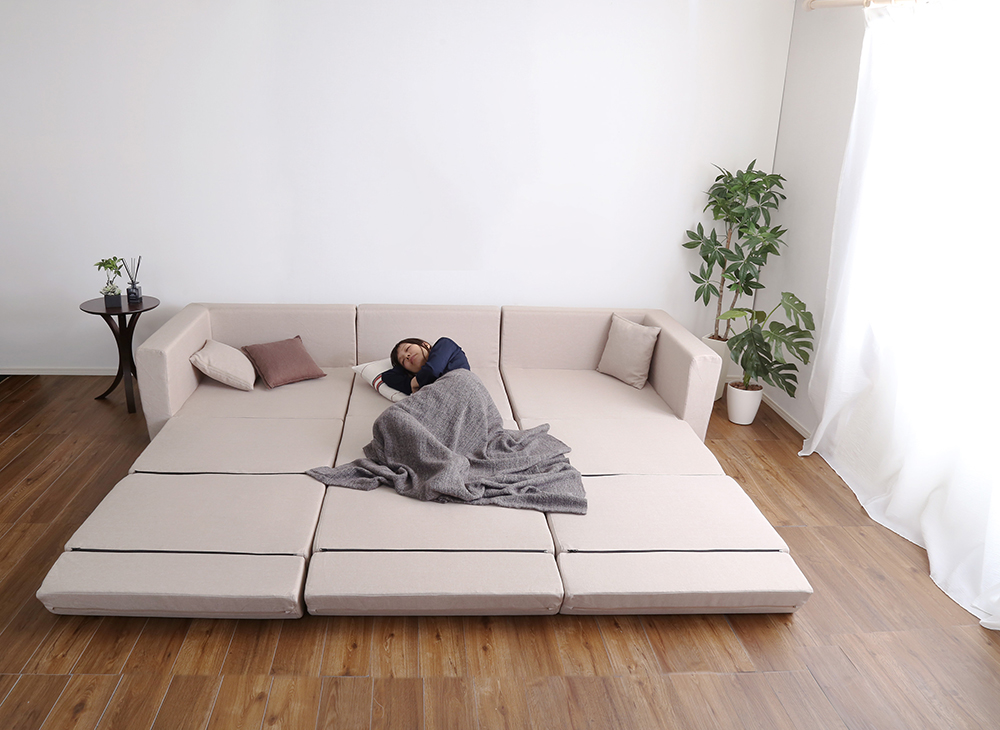 日本製 組み換え自由なソファベッド3P W273 Lawro ラウロ 商品追加画像15