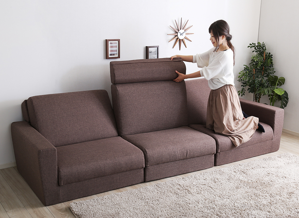日本製 組み換え自由なソファベッド3P W273 Lawro ラウロ 商品追加画像20
