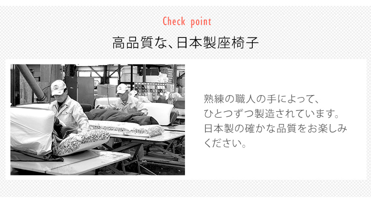 日本製 リクライニング座椅子 Moln モルン (Down type) 商品説明画像15
