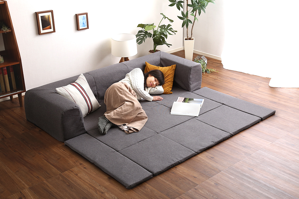 カバーリング フロアマット付きソファ Mサイズ(幅200cm) Plateau プラトー 商品追加画像5