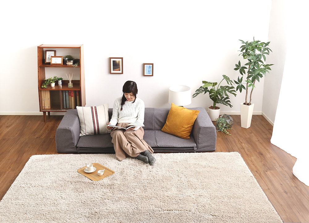 カバーリング フロアマット付きソファ Mサイズ(幅200cm) Plateau プラトー 商品追加画像13