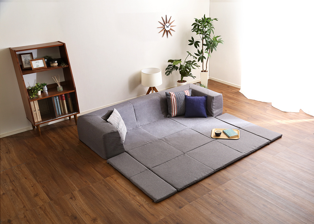カバーリング フロアマット付きソファ Mサイズ(幅200cm) Plateau プラトー 商品追加画像33