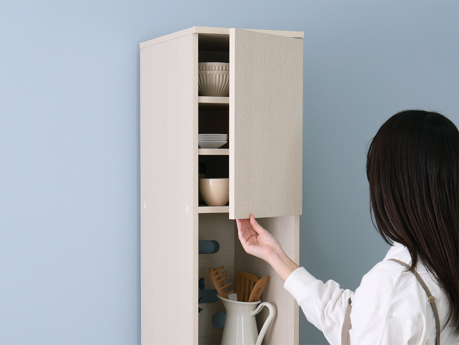 木製ごみ箱上ラック すき間収納タイプ 商品追加画像3
