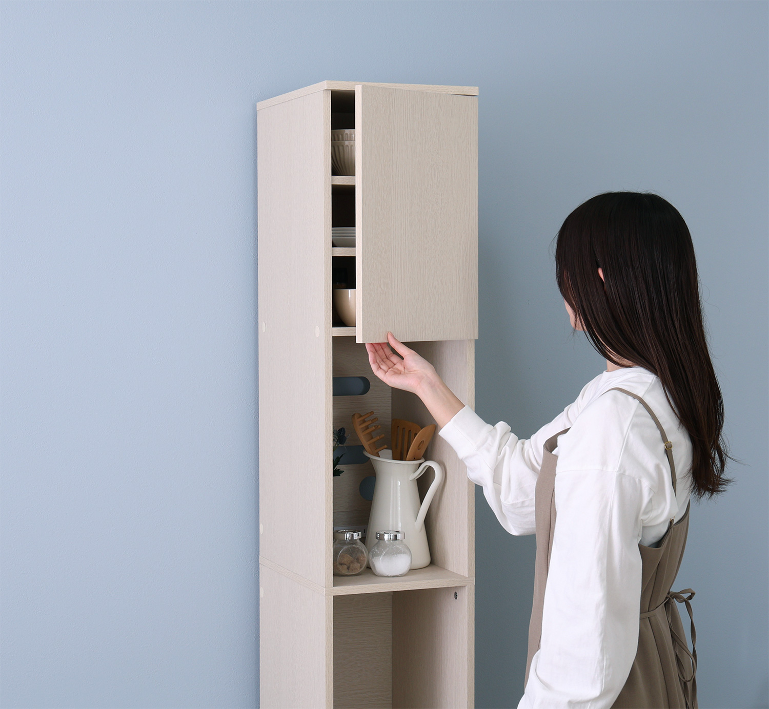 木製ごみ箱上ラック すき間収納タイプ 商品追加画像13