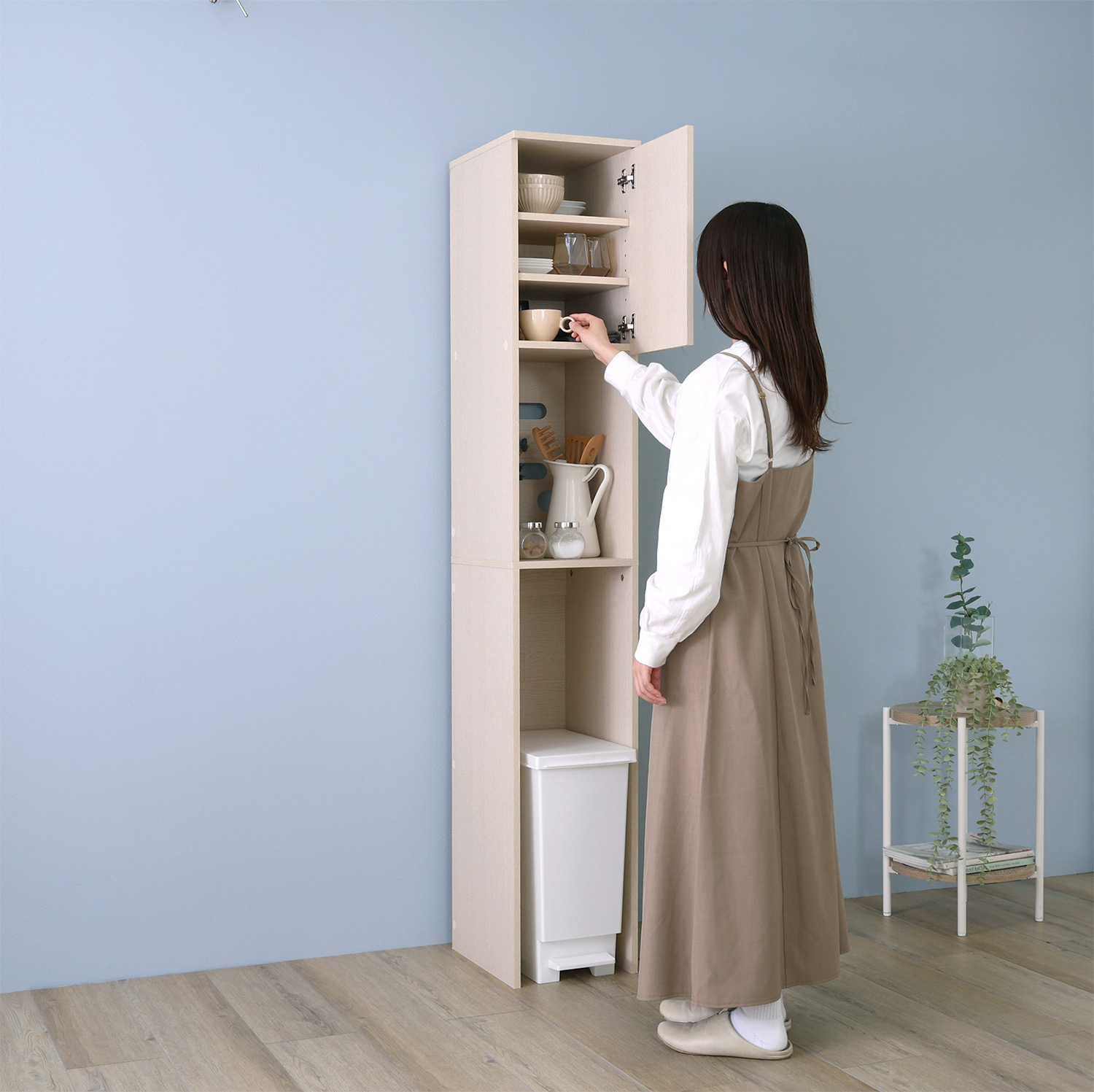 木製ごみ箱上ラック すき間収納タイプ 商品追加画像18
