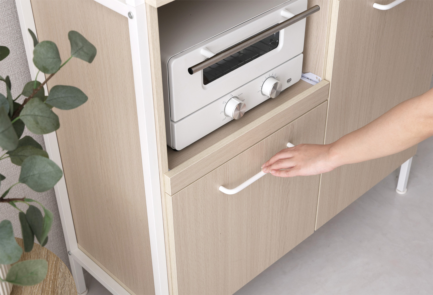 さわやかなマグネット食器棚 ホワイトガラス Frais フレ 追加画像17
