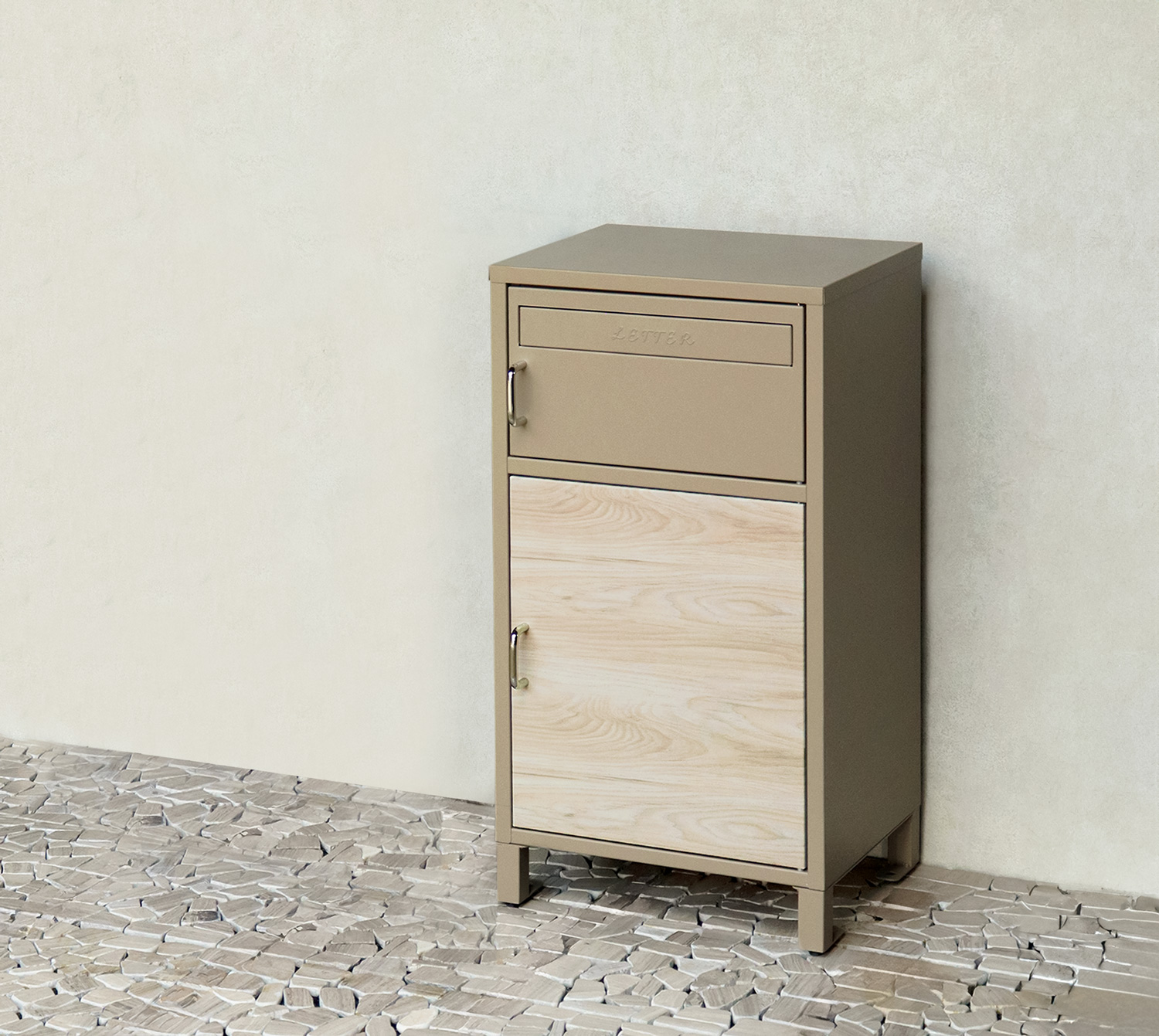 ポスト付きスクエア型宅配ボックス 宅配2段タイプ 追加画像9