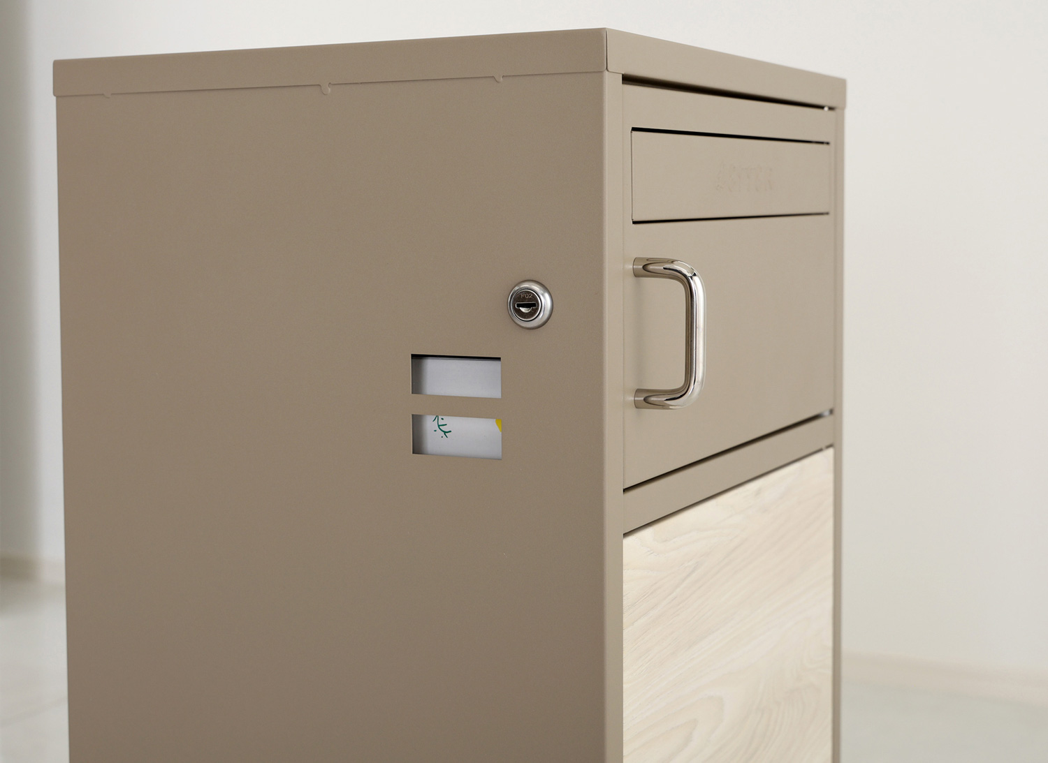 ポスト付きスクエア型宅配ボックス 宅配2段タイプ 追加画像16