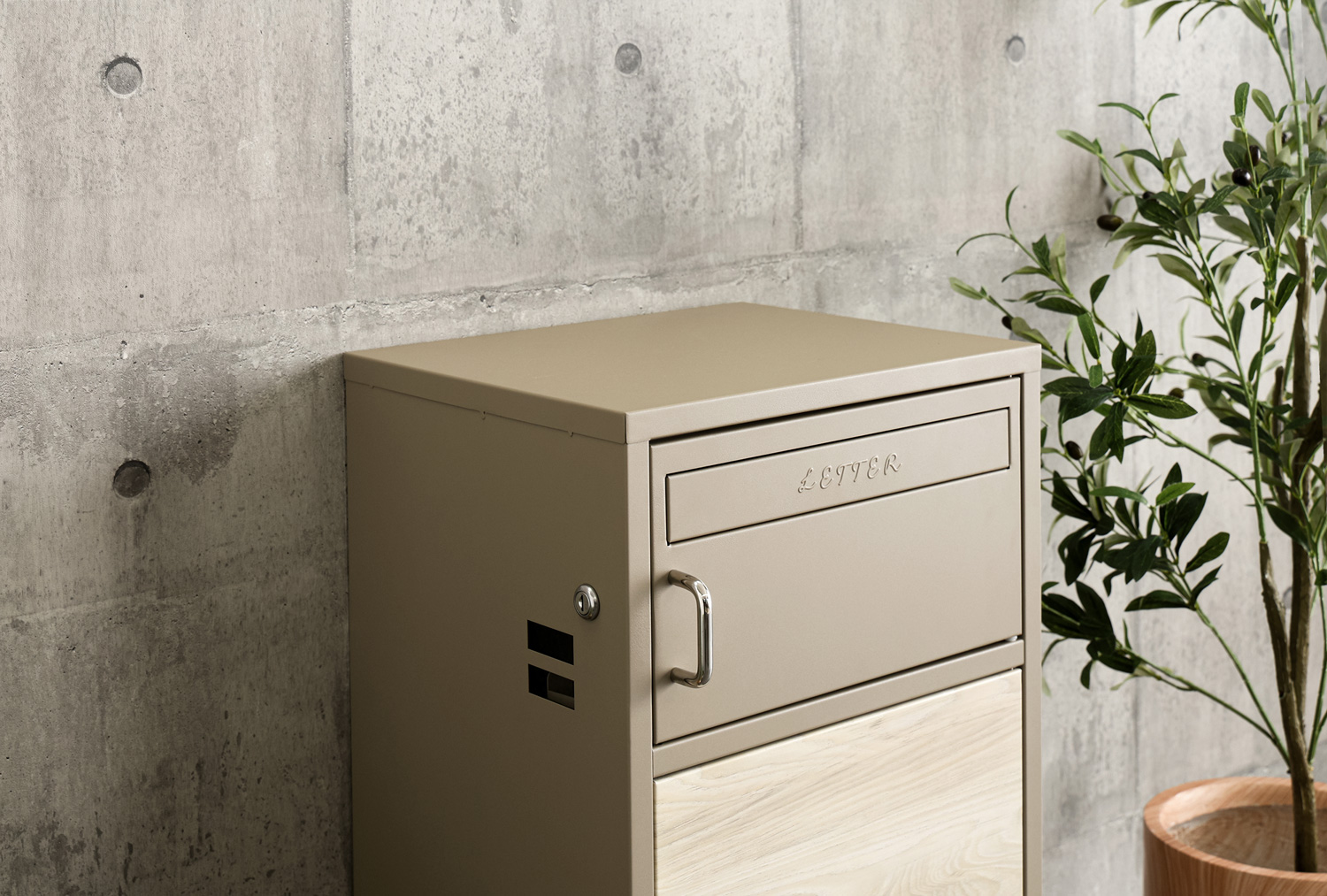 ポスト付きスクエア型宅配ボックス 宅配2段タイプ 追加画像18