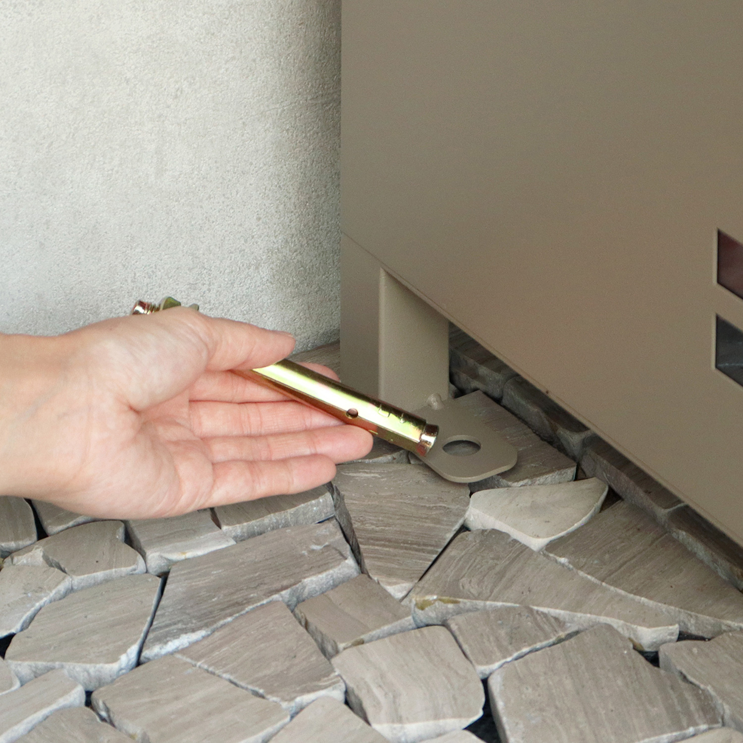 ポスト付きスクエア型宅配ボックス 宅配2段タイプ 追加画像29