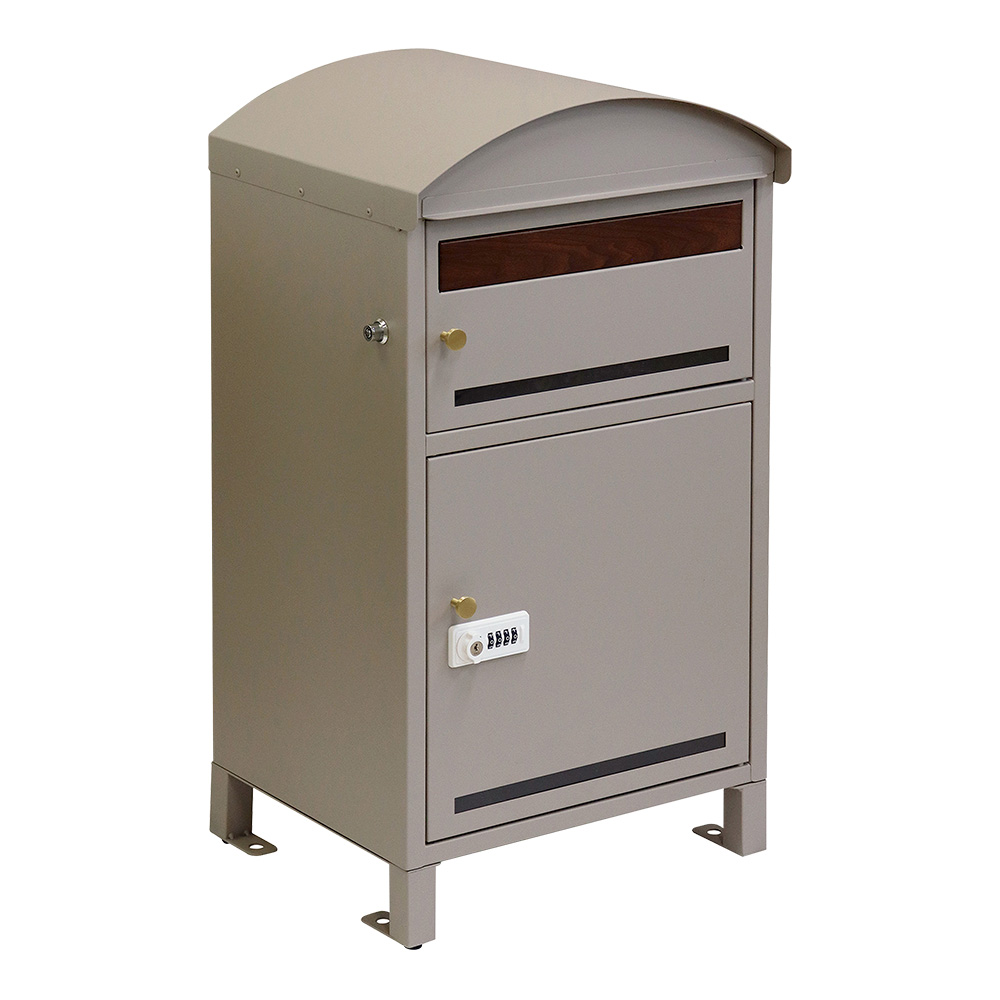 ポスト付き天面ラウンド型宅配ボックス 宅配2段タイプ バリエーション画像2