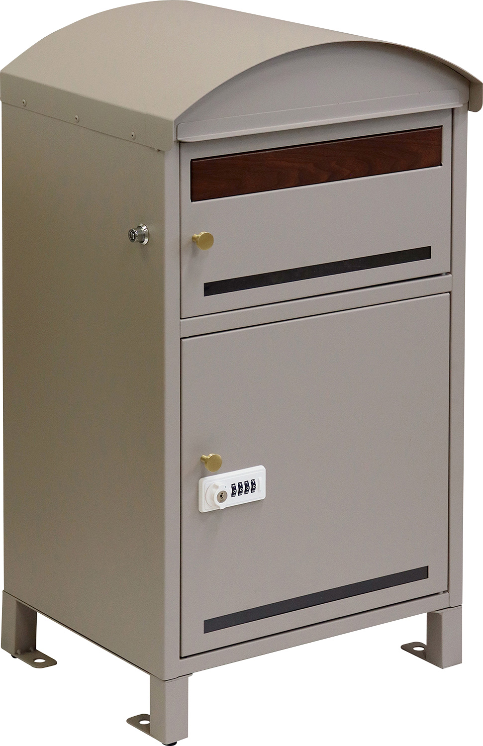 ポスト付き天面ラウンド型宅配ボックス 宅配2段タイプ 追加画像2