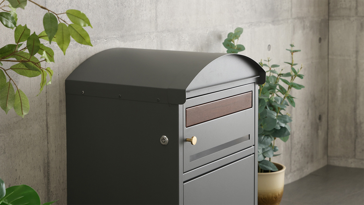 ポスト付き天面ラウンド型宅配ボックス 宅配2段タイプ 追加画像19