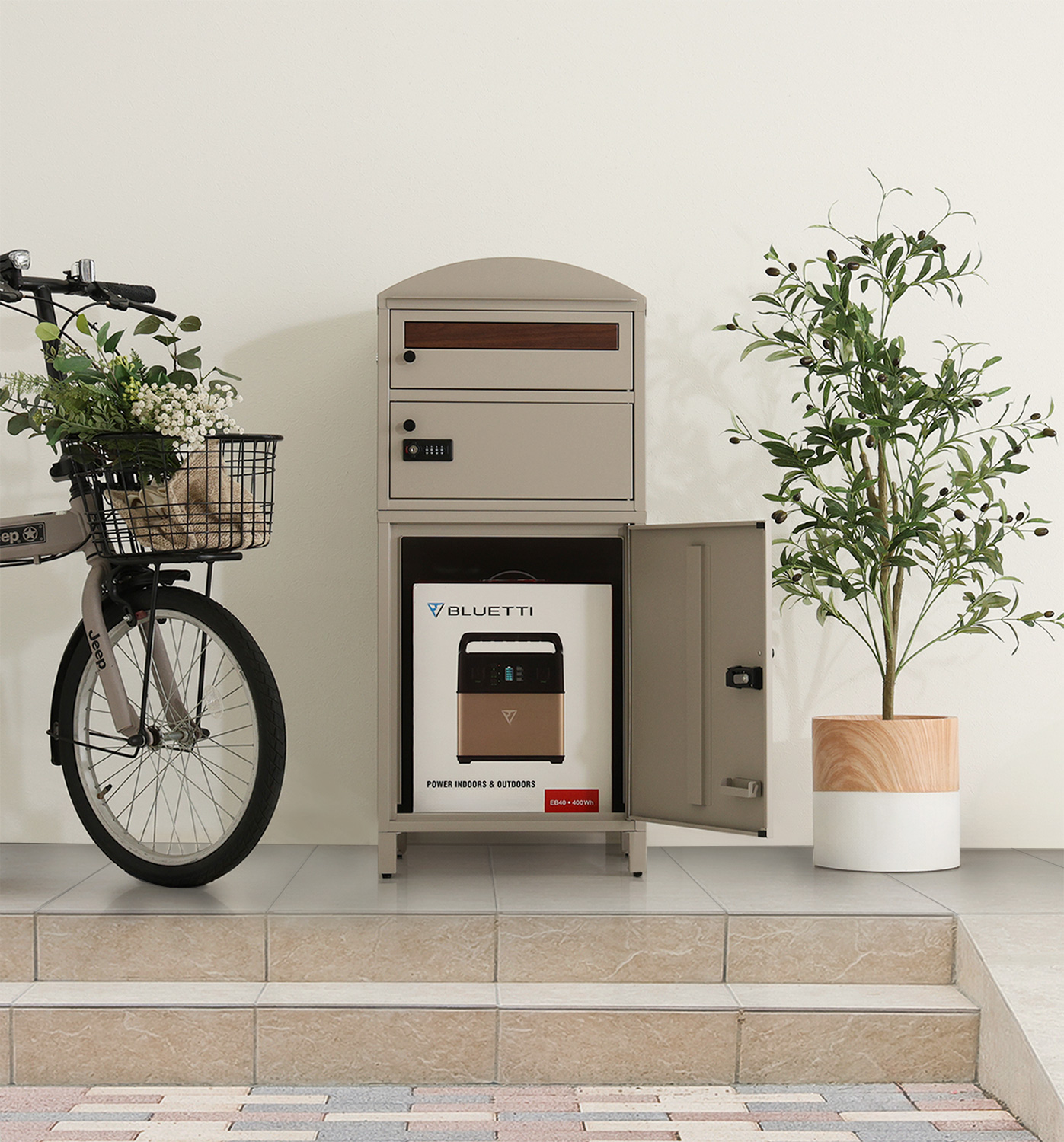 ポスト付き宅配ボックス 宅配3段タイプ 追加画像46