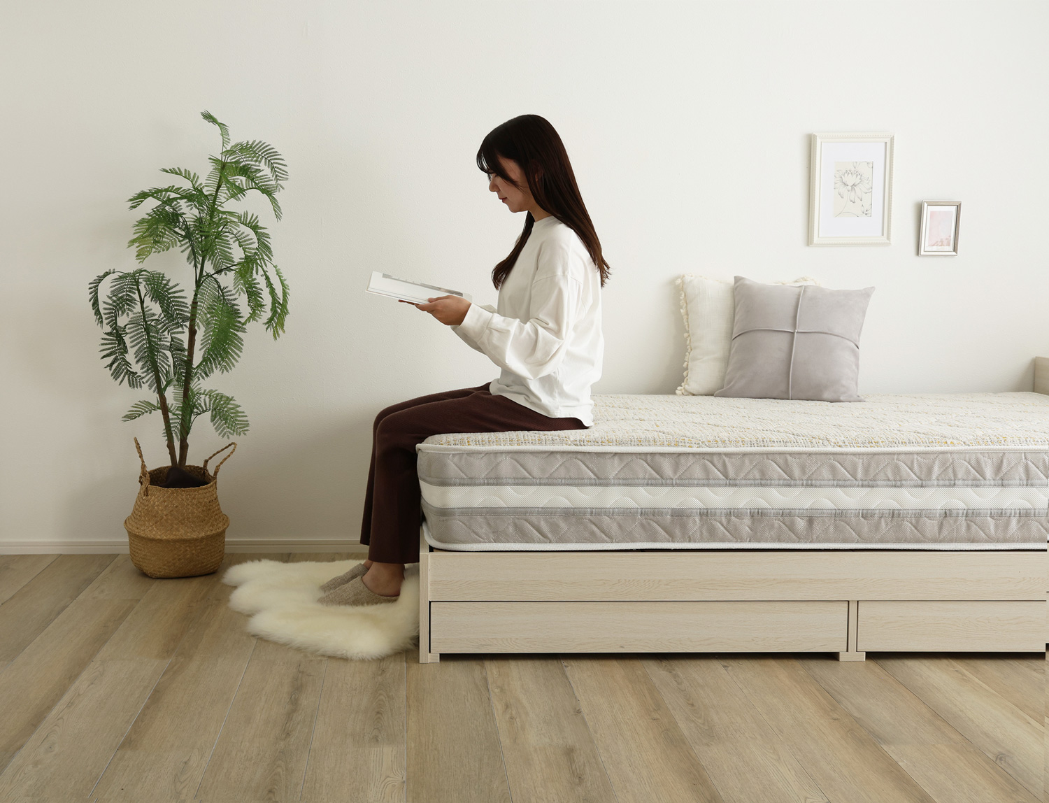 日本製ポケットコイルデザインマットレス mornisha モニーシャ 追加画像13