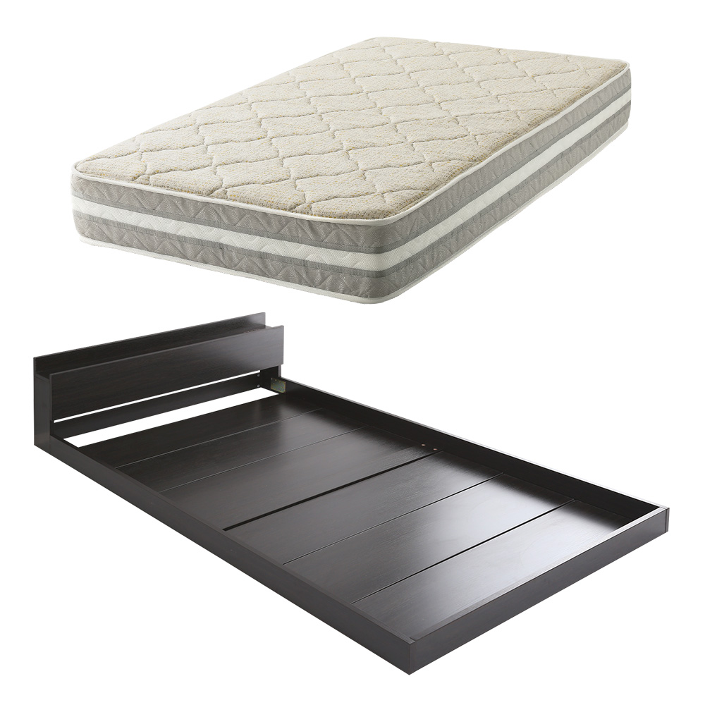 デザインフロアベッド 日本製ポケットコイルデザインマットレスセット バリエーション画像1