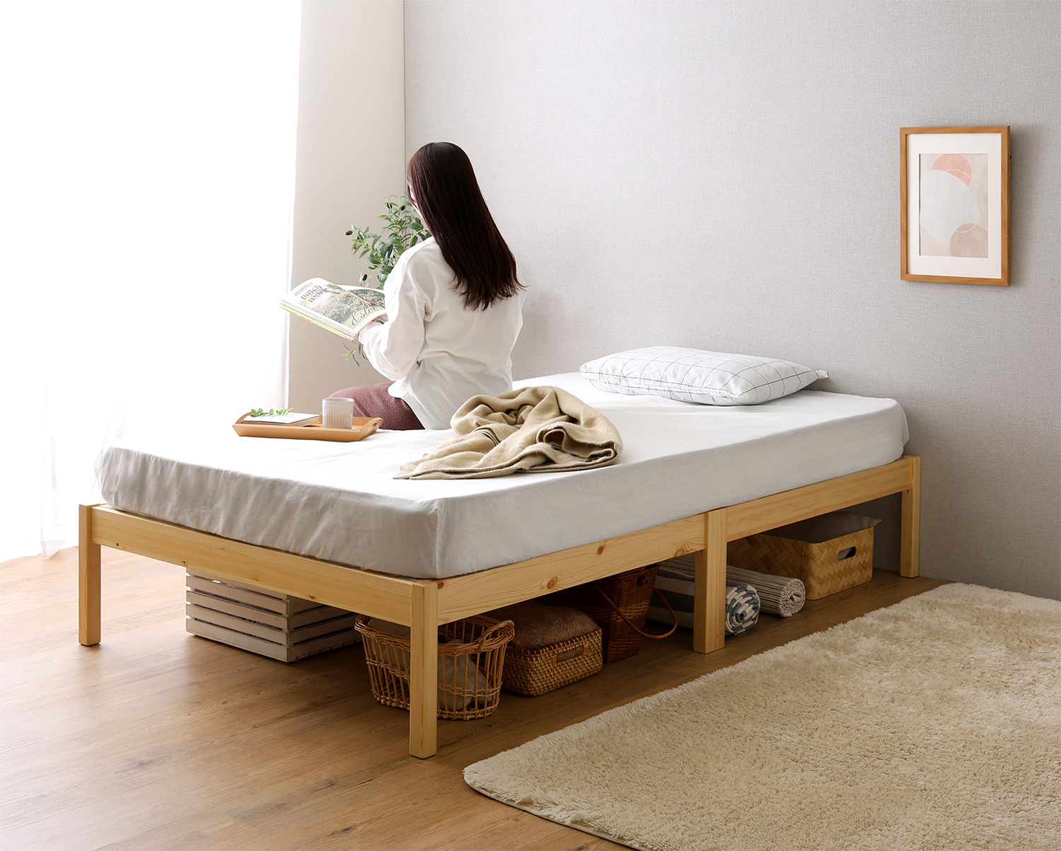 組立簡単ベッド ハイタイプ Trans トランズ 追加画像3