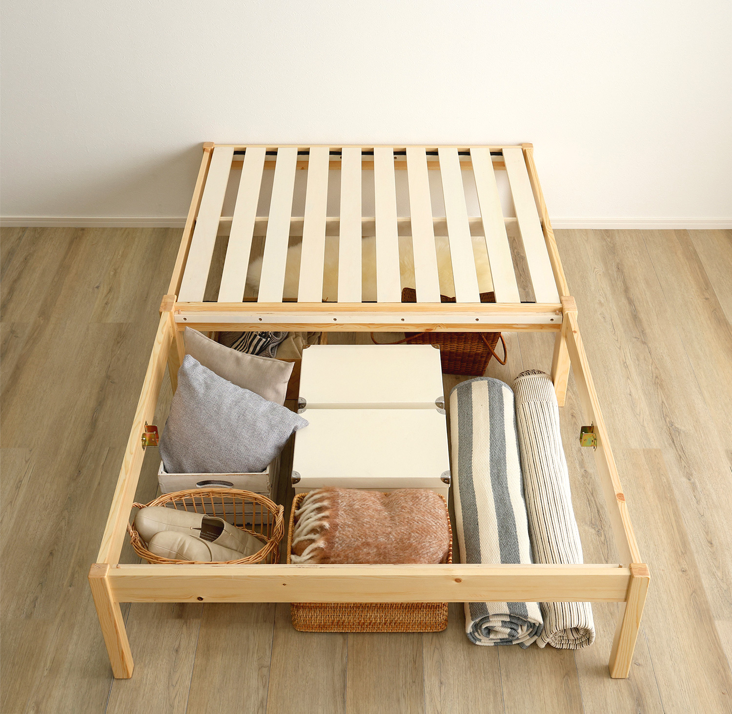 組立簡単ベッド ハイタイプ Trans トランズ 追加画像16