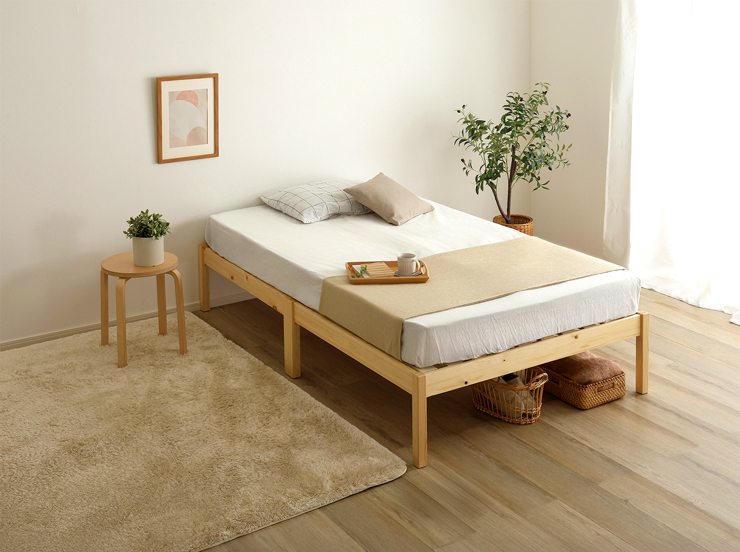 組立簡単ベッド ハイタイプ Trans トランズ 追加画像23