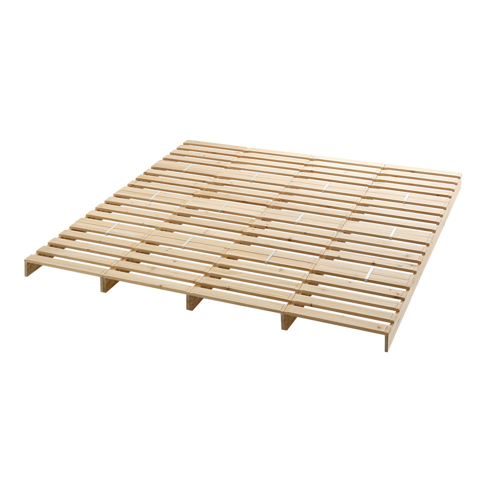 組み合わせ自由 天然木 すのこパレットベッド バリエーション画像2