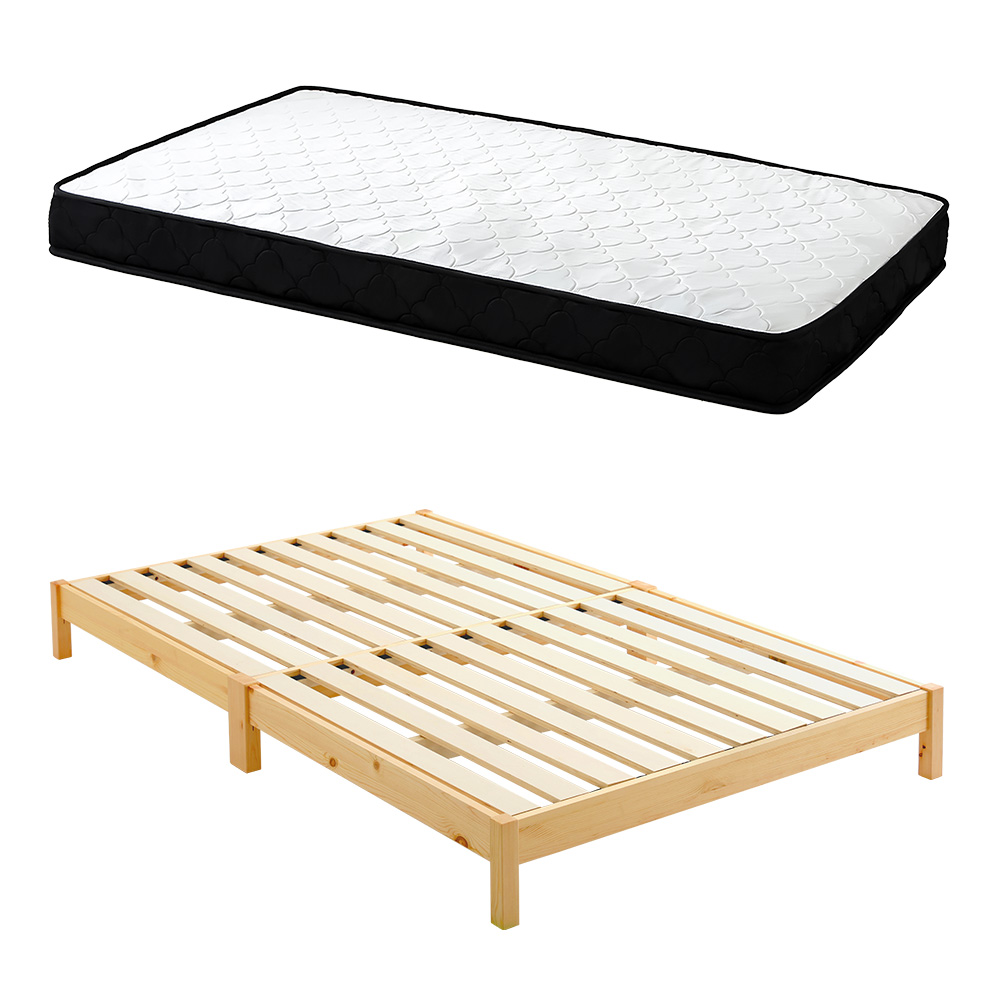 組立簡単ベッド ロータイプ ベッド＋マットレスセット バリエーション画像4