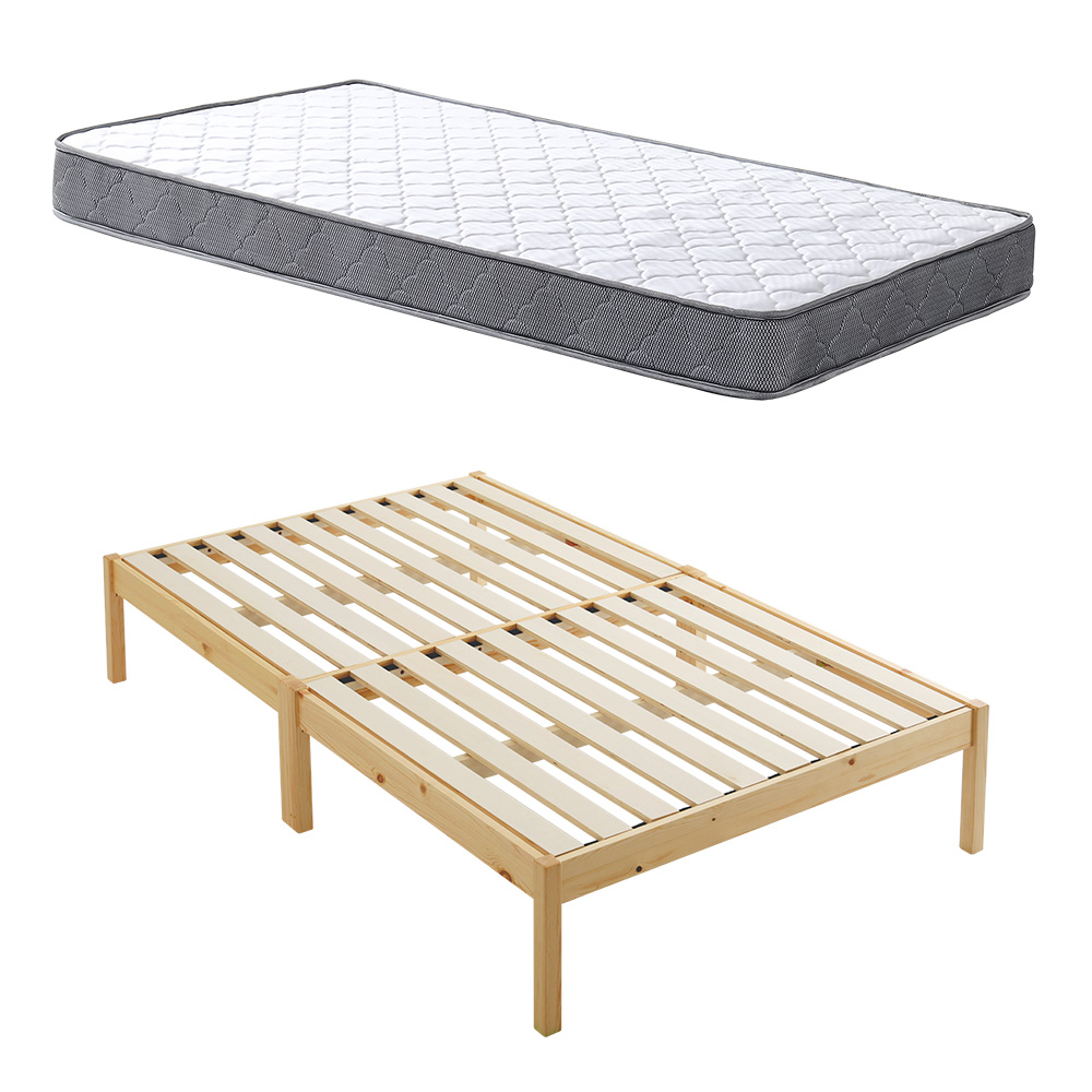 組立簡単ベッド ハイタイプ ベッド＋マットレスセット バリエーション画像2