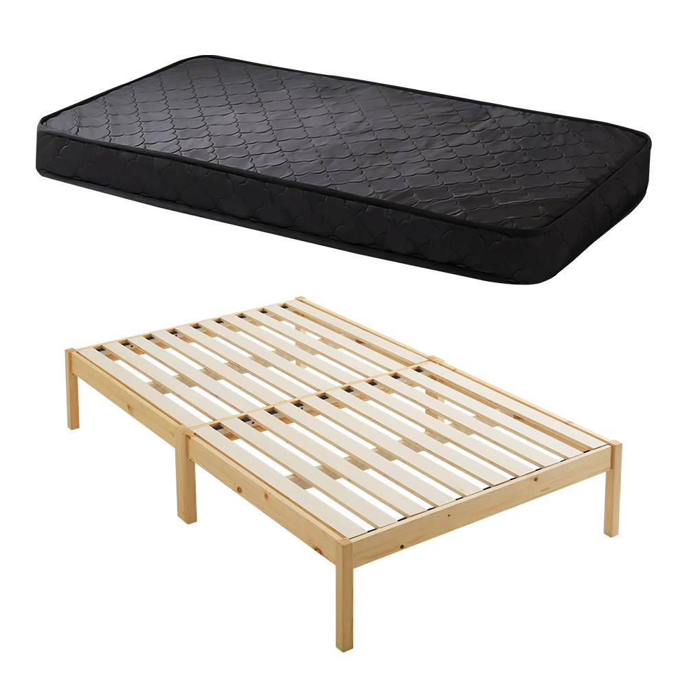 組立簡単ベッド ハイタイプ ベッド＋マットレスセット バリエーション画像3