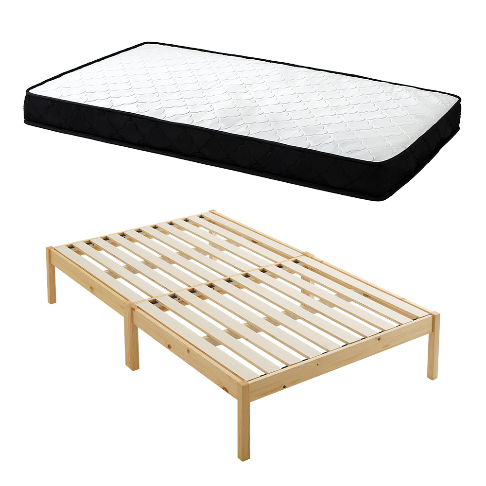 組立簡単ベッド ハイタイプ ベッド＋マットレスセット バリエーション画像4