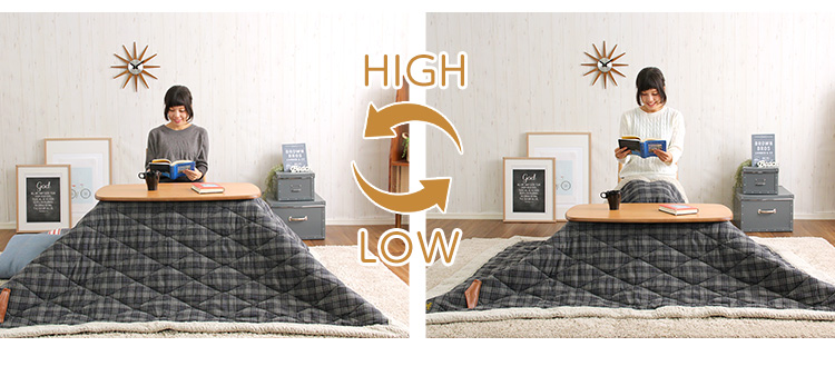 こたつテーブル長方形 おしゃれな継ぎ足タイプ Colle コル 商品説明画像4