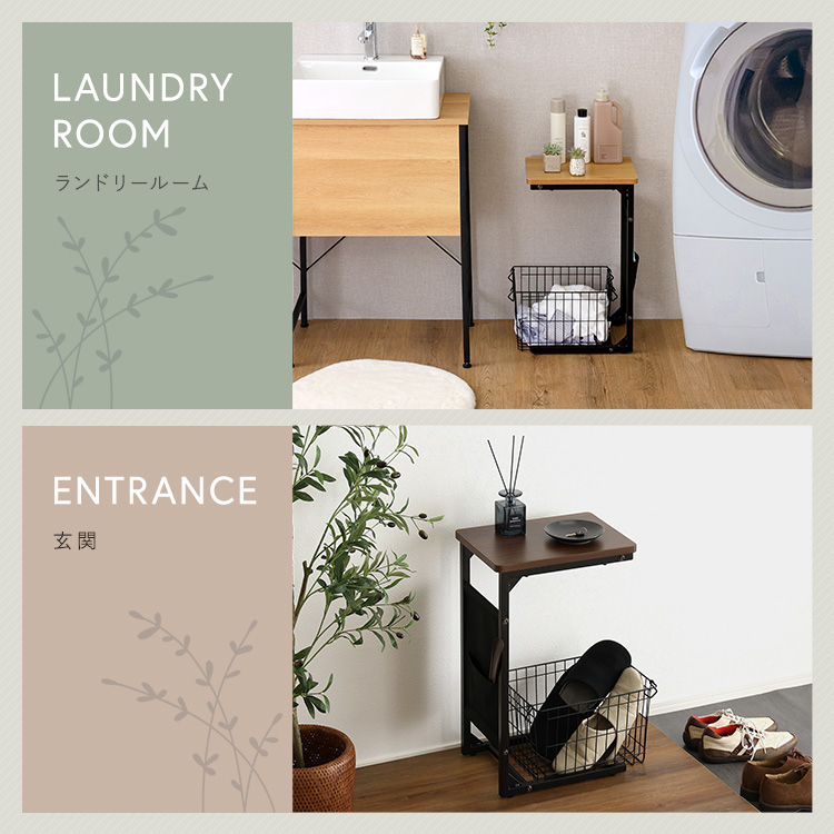 自在に使える 木目調サイドテーブル 追加画像10