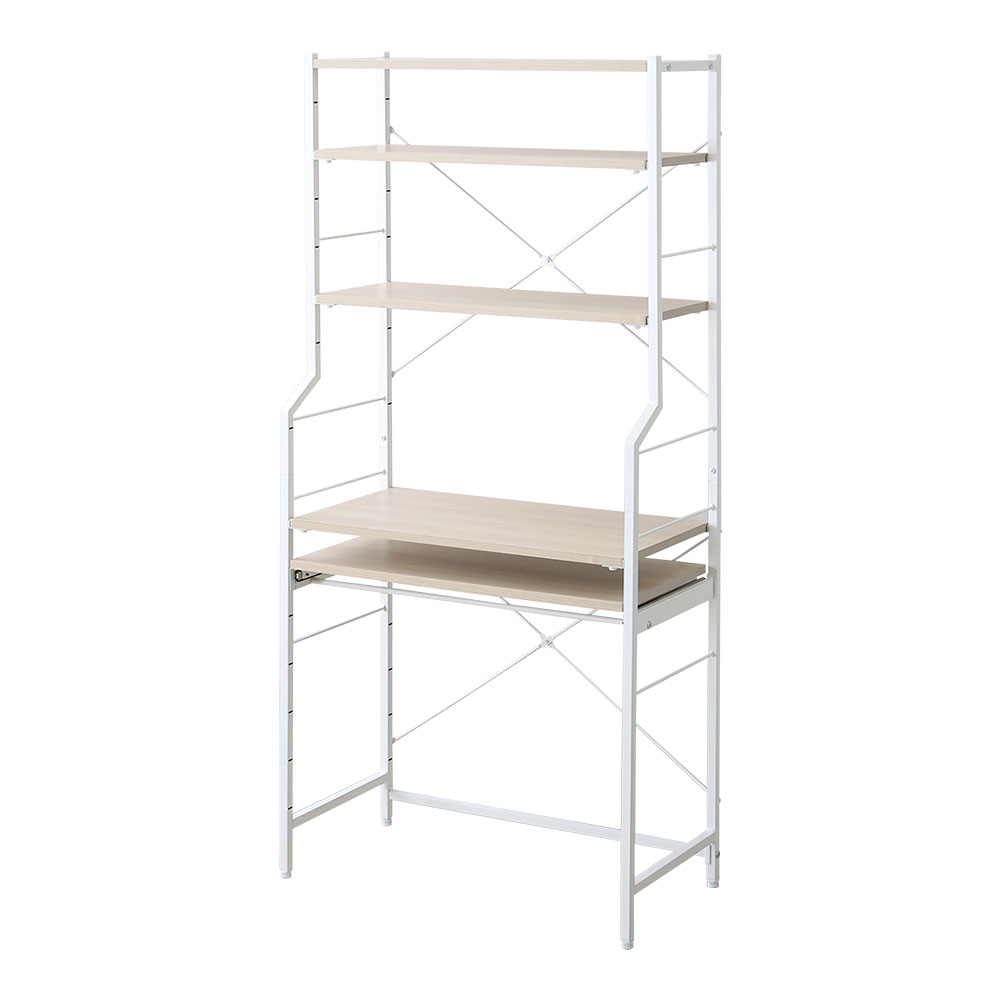 さわやかな 調節可能スライド棚付きワイドハイタイプデスク バリエーション画像1